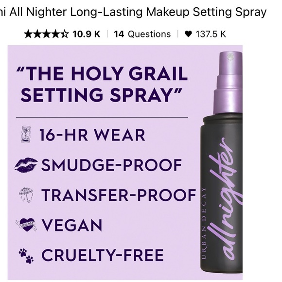 5/$25 • Urban Decay Setting Spray Mini - Picture 2 of 6